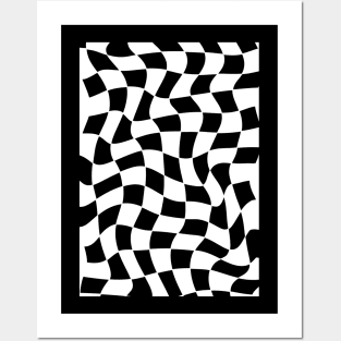 Black White Square Posters and Art